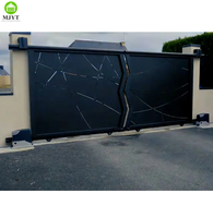 Système de portail coulissant automatique, profilé de barrière de portail rotatif en aluminium pour portail