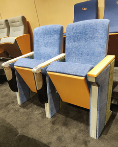 เก้าอี้หอประชุมพร้อมโต๊ะพับได้เก้าอี้โบสถ์แบบเข็นได้แบบประหยัด - Product Image 2