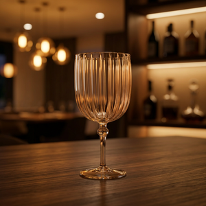 Verre à vin en plastique côtelé, gobelet transparent pour la maison, les fêtes et les dîners - Product Image 3