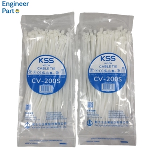 Kss 213c quan hệ cáp 151a 210A Nylon 150A khóa velcro chủ núi accory Clip 300mm x 4.8mm nhựa - Product Image 1