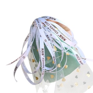 Guixiangyuan Satin Ribbon Custom Logo Wedding Gift Decor Apparel Home Textile Use - Product Image 4