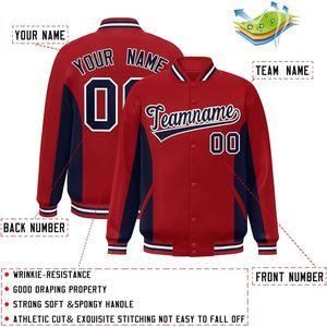 Veste de baseball universitaire personnalisée unisexe pour adulte, avec nom et numéro brodés, style décontracté, type Letterman, pour l'automne - Product Image 3