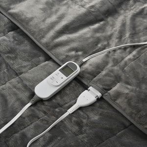 Danh Tiếng Tốt Xám Flannel Trọng + Điện + Ném + Chăn - Product Image 3