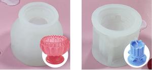 مصنع الجملة 3D الروماني العمود غير عصا DIY شمعة قوالب قابلة لإعادة الاستخدام قالب من السيليكون - Product Image 6