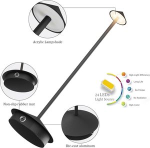 <span class=keywords><strong>Lampada</strong></span> da Tavolo a LED Ricaricabile Zafferano <span class=keywords><strong>Poldina</strong></span>, Design Moderno Europeo per Decorazione Hotel e Ristoranti - Product Image 5