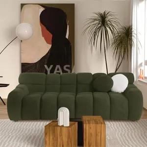 Sofá Seccional de Terciopelo Comprimido de Lujo y Glamour, Estilo Rústico, Chenilla, Interiores de Lujo para Sala de Estar <span class=keywords><strong>Interior</strong></span>, Tapizado - Product Image 3
