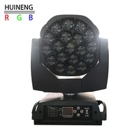 Luz Móvil de Cabeza Grande Tipo Ojo de Abeja 19x15W RGBW 4 en 1 con Zoom, Luz de Efecto de Escenario DMX512 para DJ, Discoteca, Club Nocturno