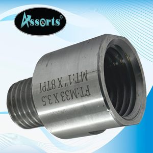 Adaptador de husillo de torno surtido M33 x 3.5 a MT 1 pulgada x 8 TPI para máquina de carpintería - Product Image 2