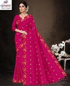 Elegante Saree de Algodón Estampado de Ajmera Fashion, Prenda Étnica Tradicional Suave y Elegante para Mujer, de Secado Rápido, para Todas las Temporadas, Ideal para Bodas - Product Image 4