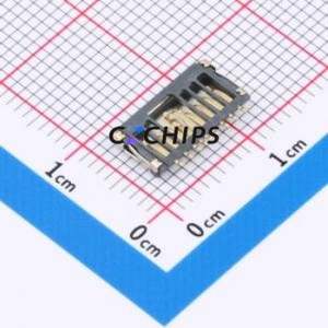 TF-018B-H15 SD Card / Memory Card Connector SMD Connector Plug-In Type MicroSD Card (TF Card) Card Holder 1.5mm - Product Image 2