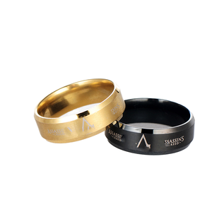 Nhà Sản Xuất Người Đàn Ông Của Thép Không Gỉ Vòng Đen Chải Thư Sát Thủ Kim Cương Creed Hình Ảnh Hoạt Hình Trò Chơi Thiết bị Ngoại Vi Cho Kỷ Niệm - Product Image 1