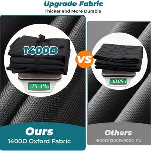 ผ้าคลุมเรือ 17-19 ฟุต ผ้าอ็อกซ์ฟอร์ด 600D พร้อมถุงทรายสำหรับเรือคายัคและเรือทริมารัน ป้องกันน้ำและฝุ่น - Product Image 3