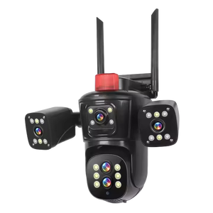 8MP, Zoom 10x bốn màn hình camera giám sát <span class=keywords><strong>Wifi</strong></span> không dây, điện thoại di động tầm nhìn ban đêm từ xa độ nét cao, IP66 - Product Image 2