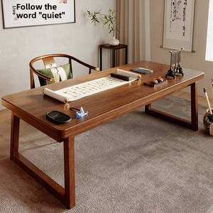 Scrivania Moderna in Legno Massello per Due Persone, Lunga, per Calligrafia e Pittura, Combinabile Liberamente per Uso Domestico, Scrivania Doppia per Studio dei Bambini - Product Image 1