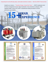 Transformador de Distribución Trifásico de Larga Vida Útil, 400kVA 500kVA 20kV 0.4kV, Tipo Aceite, para Plantas de Manufactura Industrial