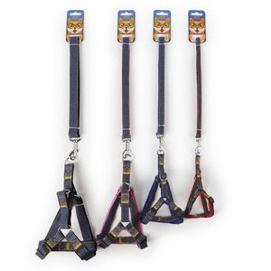 Kinghon Custom Arnes Perro Dog <b>Harness</b> Set Pet Leash Dog Vest Leash Collar and Leash Set Pet Collars <b>Harness</b> Set - Product Image 3