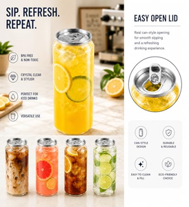 Boîte en plastique transparente de 250 ml, 330 ml, 500 ml pour boissons gazeuses, lait, thé à bulles, boissons, en plastique PET - Product Image 3