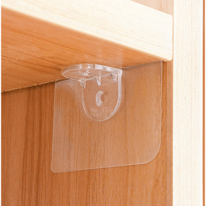 No-drill <b>shelf</b> support fastener, <b>shelf</b> bracket nails, nail-free adhesive support for wardrobes and <b>cabinets</b>, <b>shelf</b> triangular - Product Image 2