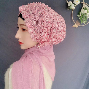 HZM-24534 Nuevo Turbante Árabe <span class=keywords><strong>con</strong></span> Hiyab para Mujer, Pañuelo Musulmán para la Cabeza - Product Image 4