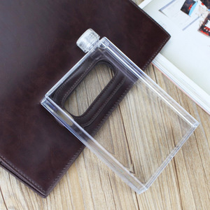 A5 Flat <b>Plastic</b> Cup Square Reusable <b>Drinkware</b> For Giveaways Business Gifts - Product Image 1