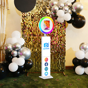 Kit de Cabina de Fotos para iPad Todo en Uno: Carcasa Metálica, Luz RGB, Soporte para Impresora, Estuche de Transporte Incluido para <span class=keywords><strong>Alquiler</strong></span> en Eventos - Product Image 1