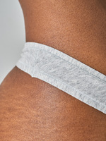 Tanga de Algodón y Elastano Transpirable con Logotipo Personalizado para Mujer, Cintura en V, Sin Costuras, Alta Elasticidad, Lencería Sexy, Ropa Interior Femenina