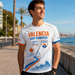 Camiseta Personalizada para Maratón de Playa, Transpirable y Ligera, Ropa Deportiva para Corredores Costeros - Product Image 1