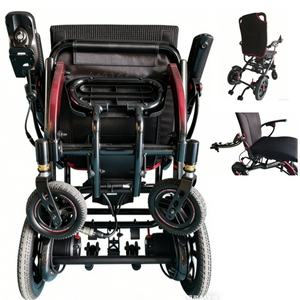 Airline Approved Portable Foldable Electric Wheelchair Semi-Carbon Fiber Frame Quick Release Battery <b>Box</b> - Product Image 1