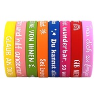 Bracelet en silicone antique imperméable avec logo personnalisé imprimé à l'écran, avec couleur et motifs personnalisés pour les événements promotionnels