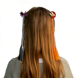 Extension per Capelli di Halloween con Clip, Ragno e Pipistrello, Accessori per Acconciature Intrecciate per Ragazze, per Feste in Costume - Product Image 4