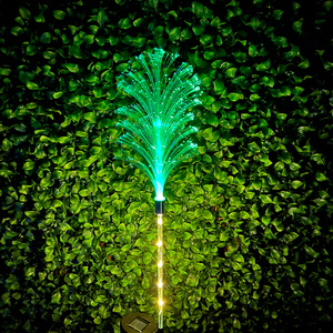 Nhà Máy IP65 LED năng lượng mặt trời sợi quang sậy đèn nhiều màu thay đổi nhấp nháy giáng sinh trang trí ngoài trời Vườn cảnh quan - Product Image 5