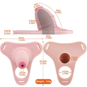 Insert Male Realistic Penis Hollow Chastity Pant Flaccid Penis Scrotum Male Chastity Device SM Abstinence Training <b>Toy</b> Wholesale - Product Image 2