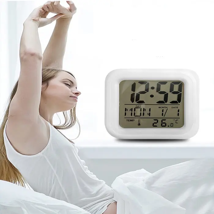 Popular night light customable sublimation led clock blanks wholesale,sublimation clock