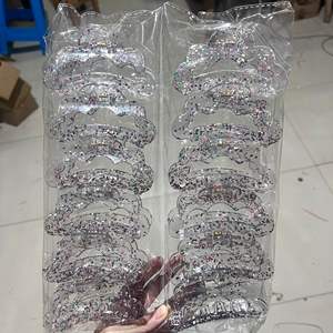 Pince à cheveux transparente en acétate brillant de style coréen pour femmes, pince à cheveux scintillante pour cheveux épais, accessoires personnalisés - Product Image 6