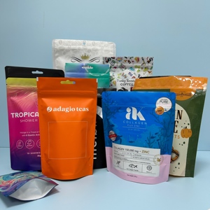 Mô hình tùy chỉnh Mylar resealable Snack gói đứng lên túi nhựa với cửa sổ bao bì thực phẩm Túi - Product Image 3