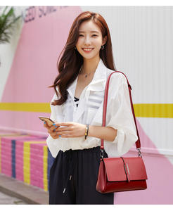 Tas Selempang Wanita Model Vintage Kasual Terbaru dengan Ritsleting, Tali Tunggal, Bahan PU - Product Image 5