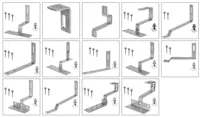 Support de panneau solaire, accessoires de montage en Aluminium, pince solaire moyenne, fabricant de système de montage solaire à toit plat