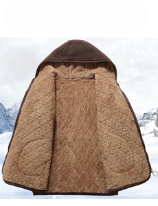<span class=keywords><strong>Parka</strong></span> termico in pile granulare invernale con cappuccio da <span class=keywords><strong>donna</strong></span> con fodera in poliestere - Product Image 3