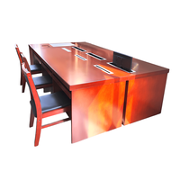 Table de réunion de bureau en bois de grande taille Intelligent rétractable motorisé Pop up moniteur LCD TV ascenseur bureau pour conférence