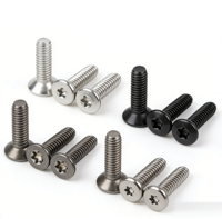 Vis à tête hexagonale M1 M2 Mini Allen en acier inoxydable A2-70, vis Torx T6, grade 10.9/12.9, oxyde noir, métrique et impérial