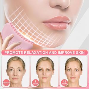 Pinceaux de massage pour lifting du visage, style éventail et plat, pour le contour du visage, les yeux et le cou, avec correcteur, Dropshipping - Product Image 5