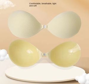 Patch poitrine en tissu maillé coupe ronde brosse à main technique perlée Silicone caoutchouc sein jour de mariage rassemblement grand petit sous-vêtement - Product Image 5