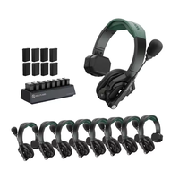 Hollyland Solidcom SE PRO 1,9 GHz Portée de transmission de 1312 pieds/400 m Double microphone Réduction du bruit Communication d'équipe Casque sans fil Intercom