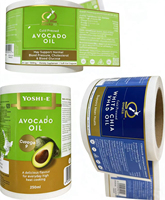 Étiquettes personnalisées en vinyle imperméable pour bouteilles de compléments alimentaires, autocollantes, impression UV rotative, forme personnalisée, autocollant d'emballage pour les soins de santé