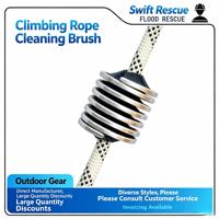 Brosse de nettoyage spirale pour cordes, en nylon, OEM, portable, pour cordes de 8 à 13 mm, pour le sauvetage en extérieur et l'entretien industriel