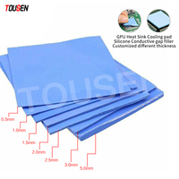 TIM pour la dissipation thermique 5G, remplissage d'espace, coussin de transfert de chaleur, feuille de silicone thermiquement conductrice, remplissage thermiquement conducteur