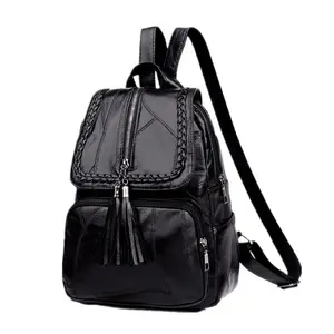 Европейский и американский рюкзак, оптовая продажа, рюкзак для путешествий на открытом воздухе, модный подарок, школьный рюкзак черного цвета с кисточкой для студентов