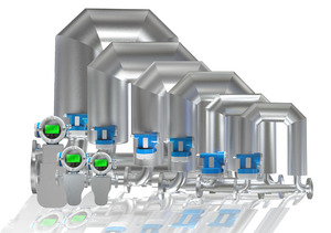 Đồng hồ đo lưu lượng kỹ thuật số coriolis chịu nhiệt độ cực cao 2 lần lề an toàn cho đường ống hơi nhiệt độ cao (OEM - Product Image 5