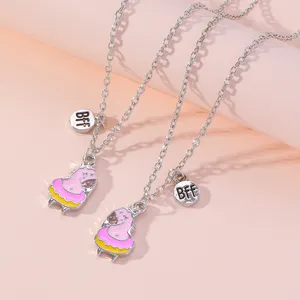 Hot Sale Pony Children's Necklaces Best Friends Series Cute 2 Pcs Fashion Jewelry Necklaces Wholesale