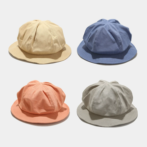 Sombrero de cubo de mezclilla para primavera y verano, estilo artístico vintage, con diseño de nubes, efecto adelgazante, protección solar - Product Image 2